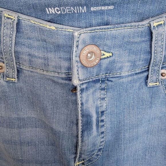 Inc Nwot Ripped Leopard print Boyfriend Denim Jeans 6/28 - Picture 3 of 4